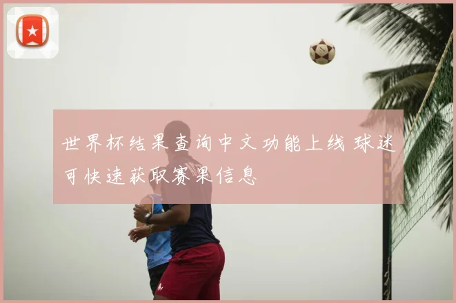 世界杯结果查询中文功能上线 球迷可快速获取赛果信息